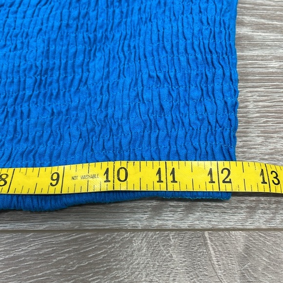 Zara Smocked Puff Sleeve Cropped Square Neck Blouse S - Picture 9 of 15